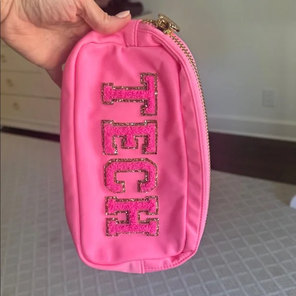 Stoney Clover Lane - “TECH” Bubblegum Pink Small Pouch Case